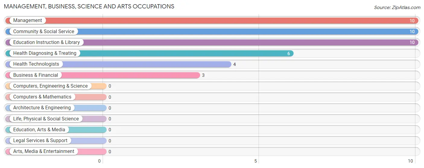 Management, Business, Science and Arts Occupations in Gans