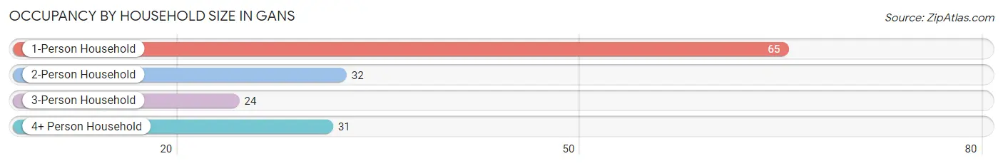 Occupancy by Household Size in Gans
