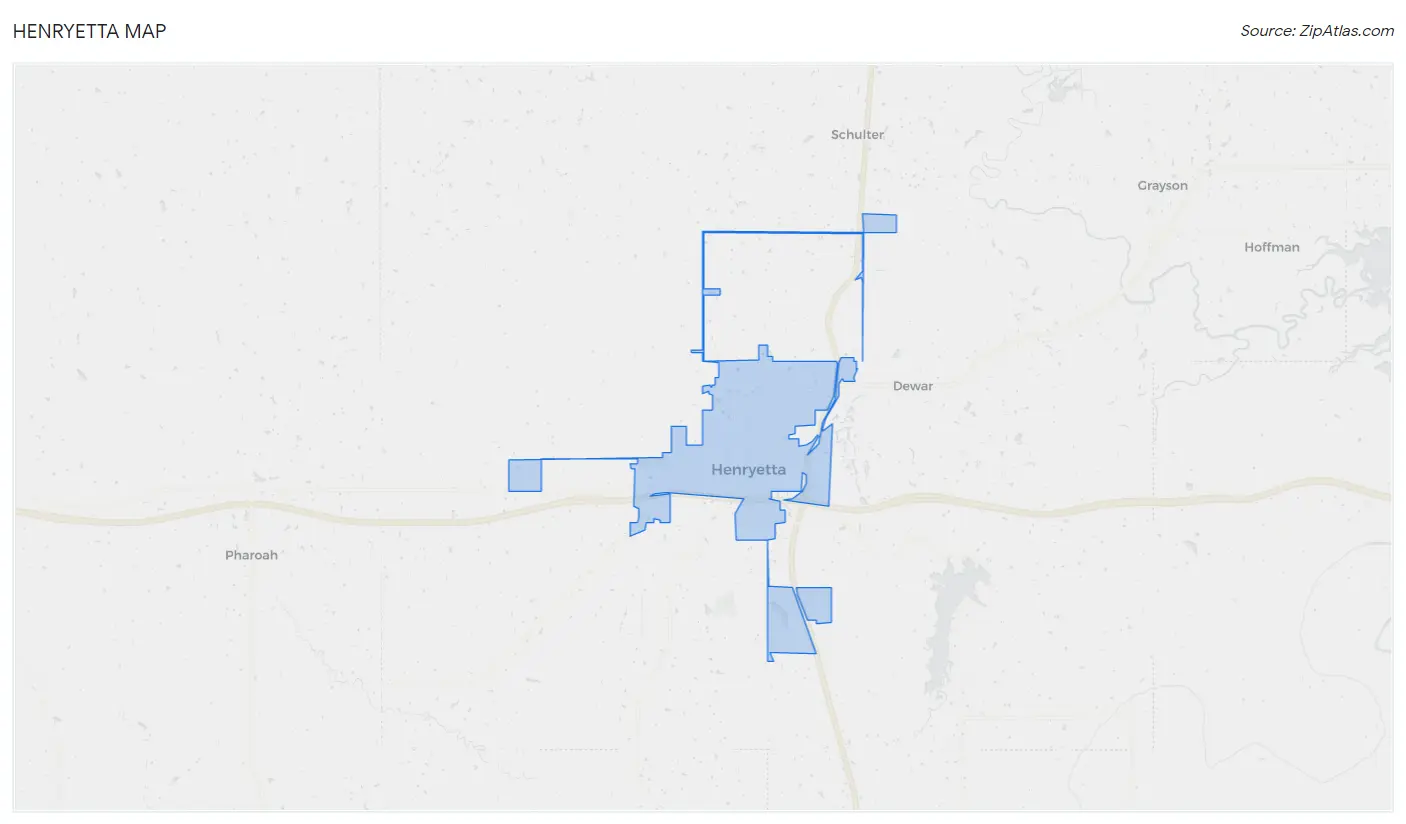 Henryetta Map