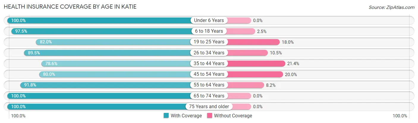 Health Insurance Coverage by Age in Katie