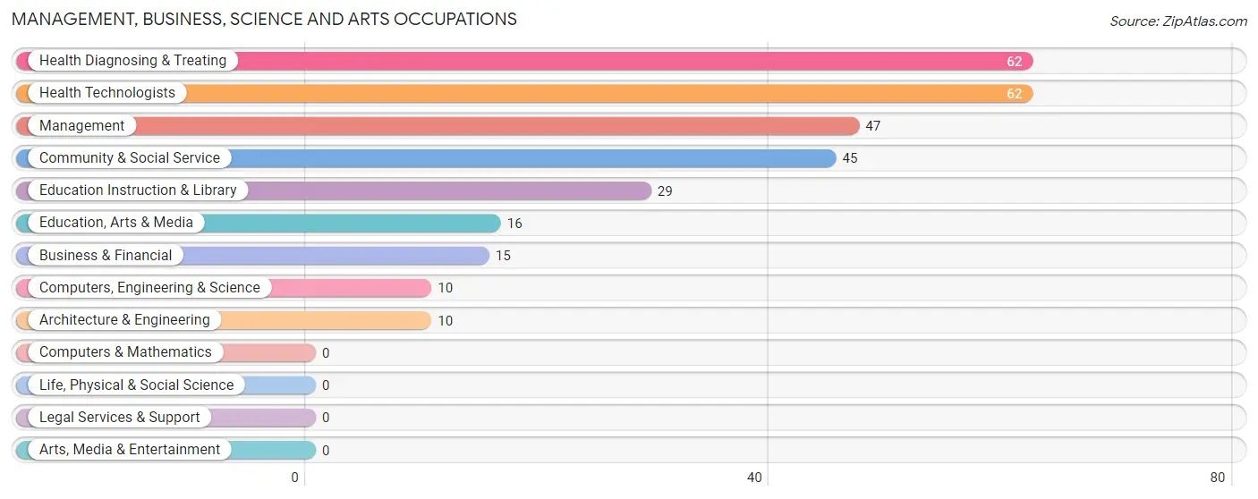 Management, Business, Science and Arts Occupations in Keys