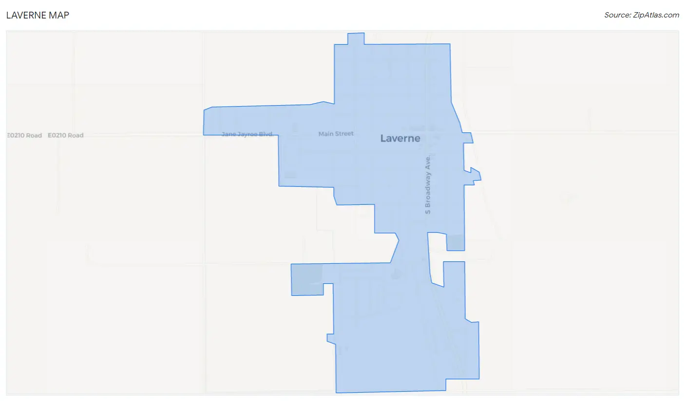 Laverne Map