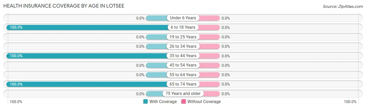 Health Insurance Coverage by Age in Lotsee
