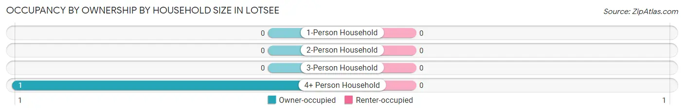 Occupancy by Ownership by Household Size in Lotsee