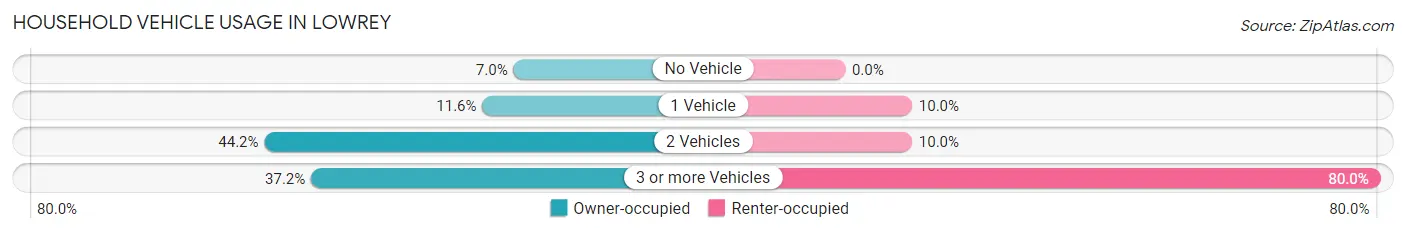 Household Vehicle Usage in Lowrey
