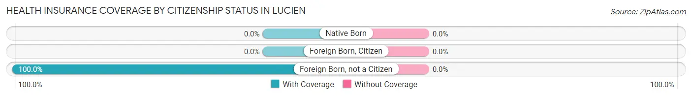 Health Insurance Coverage by Citizenship Status in Lucien