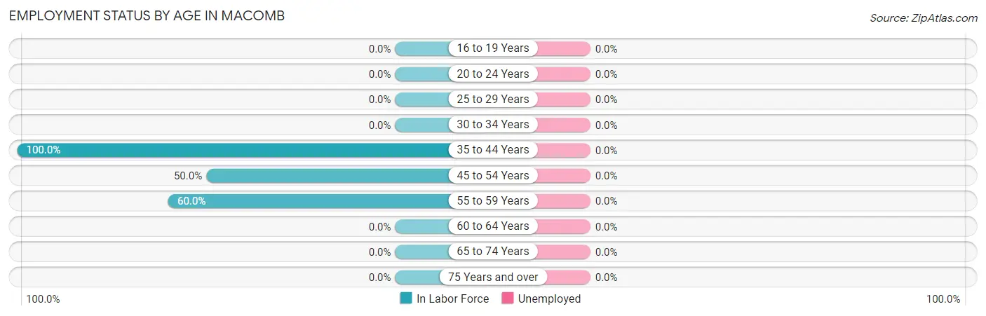 Employment Status by Age in Macomb