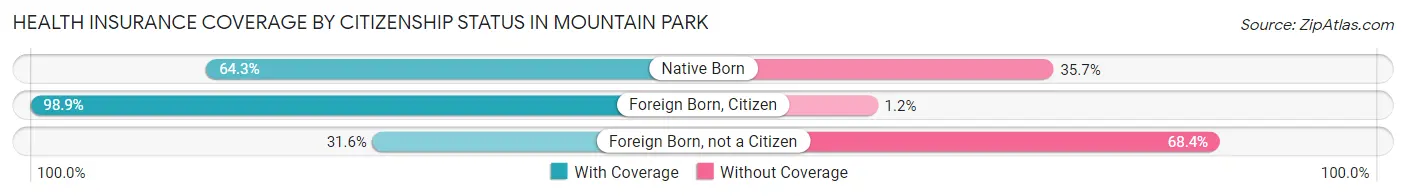 Health Insurance Coverage by Citizenship Status in Mountain Park