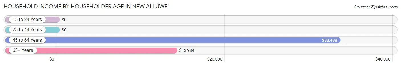 Household Income by Householder Age in New Alluwe