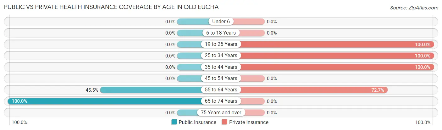 Public vs Private Health Insurance Coverage by Age in Old Eucha