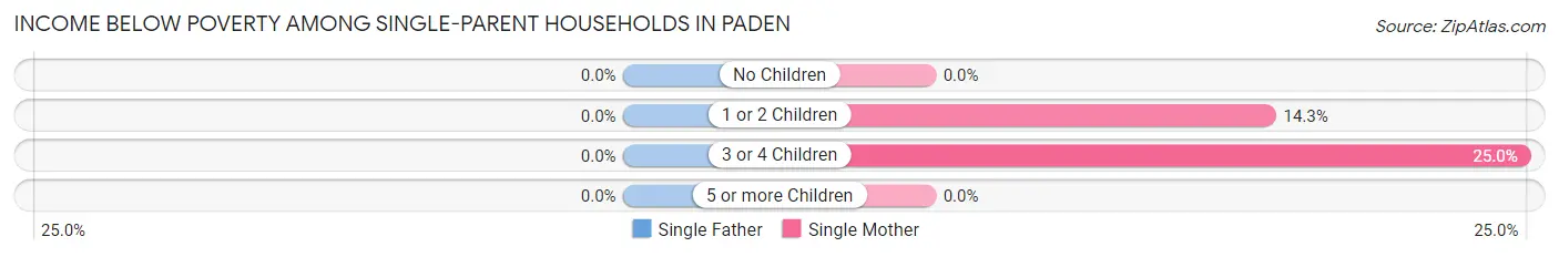 Income Below Poverty Among Single-Parent Households in Paden