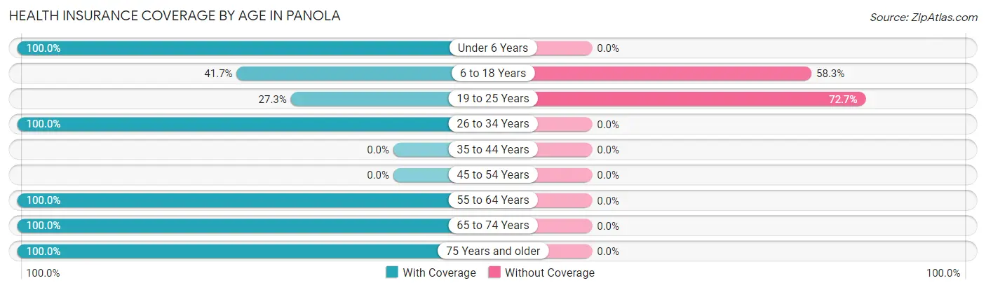 Health Insurance Coverage by Age in Panola