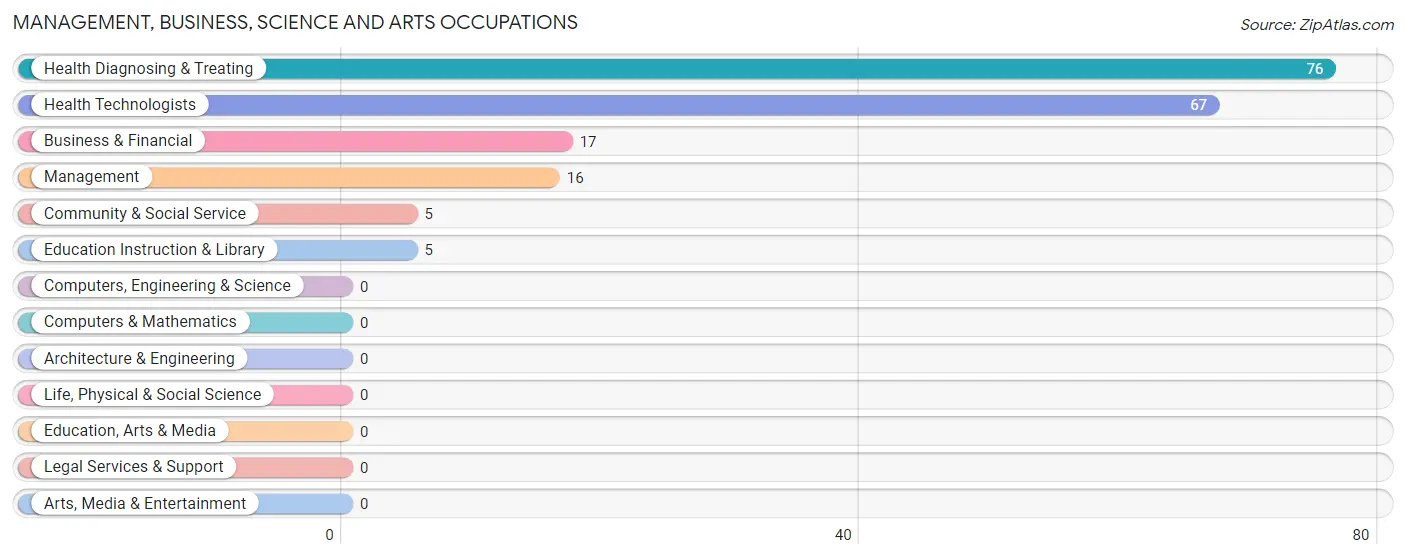 Management, Business, Science and Arts Occupations in Pettit