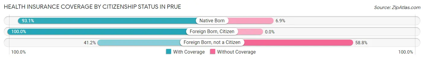 Health Insurance Coverage by Citizenship Status in Prue