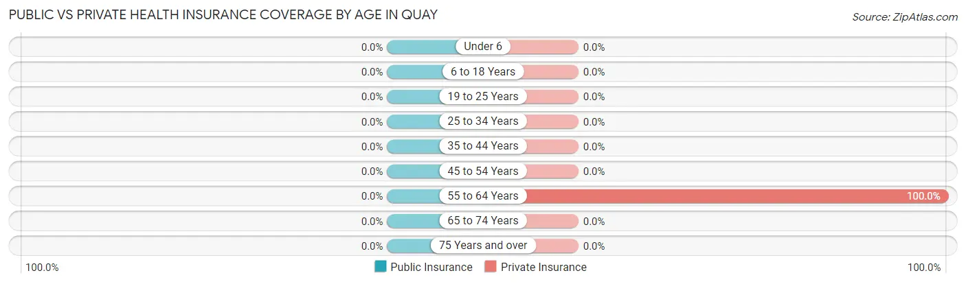 Public vs Private Health Insurance Coverage by Age in Quay