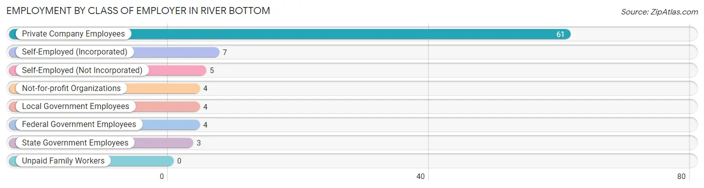 Employment by Class of Employer in River Bottom