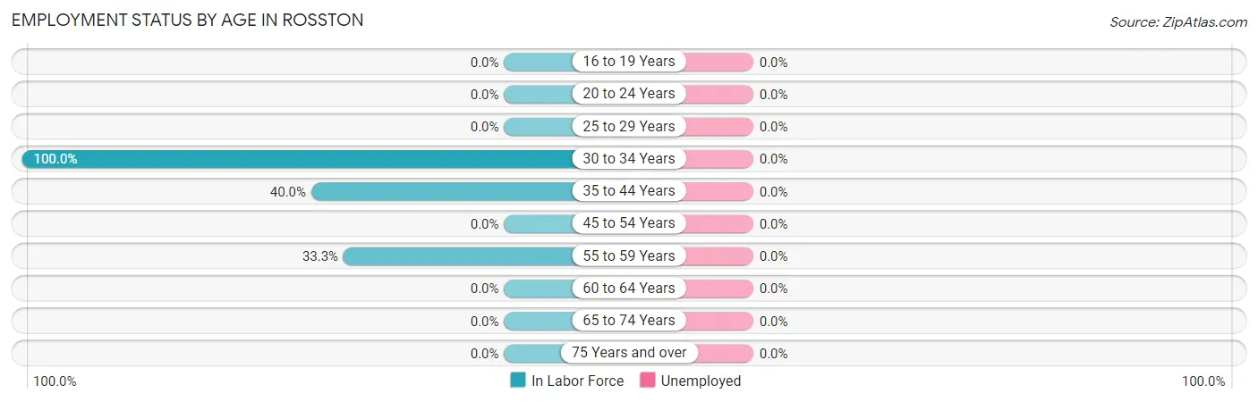 Employment Status by Age in Rosston