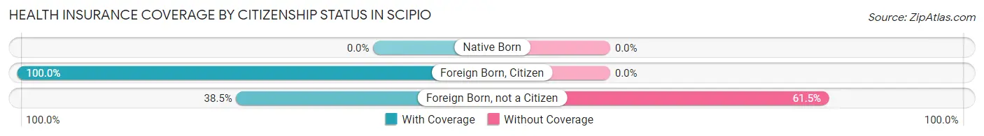 Health Insurance Coverage by Citizenship Status in Scipio