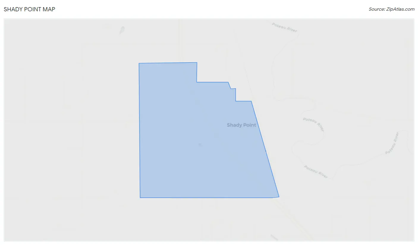 Shady Point Map