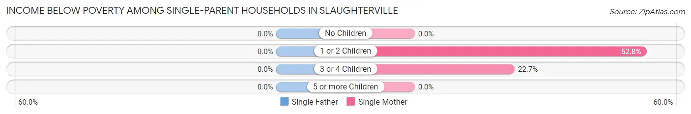 Income Below Poverty Among Single-Parent Households in Slaughterville