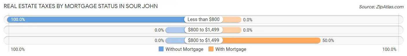 Real Estate Taxes by Mortgage Status in Sour John