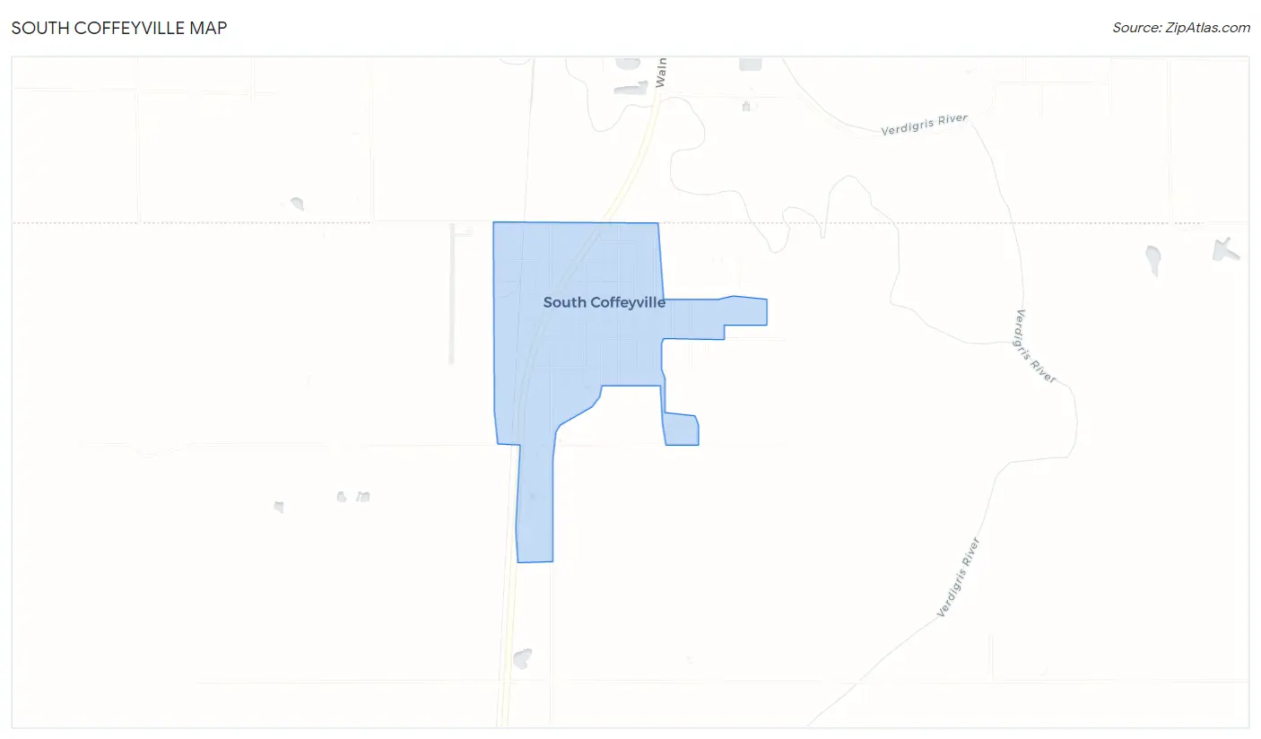 South Coffeyville Map