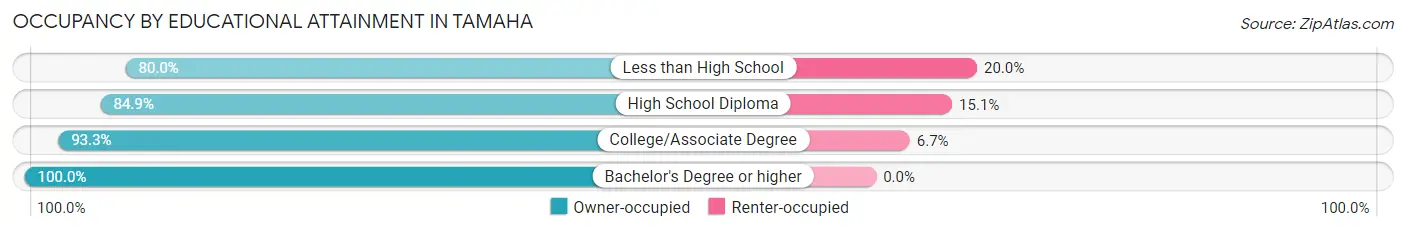 Occupancy by Educational Attainment in Tamaha
