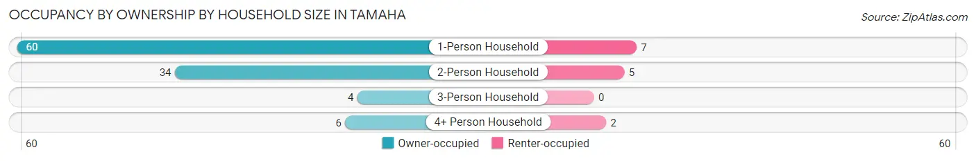Occupancy by Ownership by Household Size in Tamaha