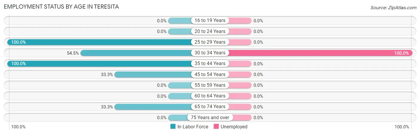 Employment Status by Age in Teresita