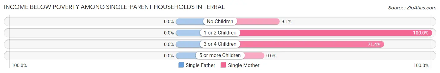 Income Below Poverty Among Single-Parent Households in Terral