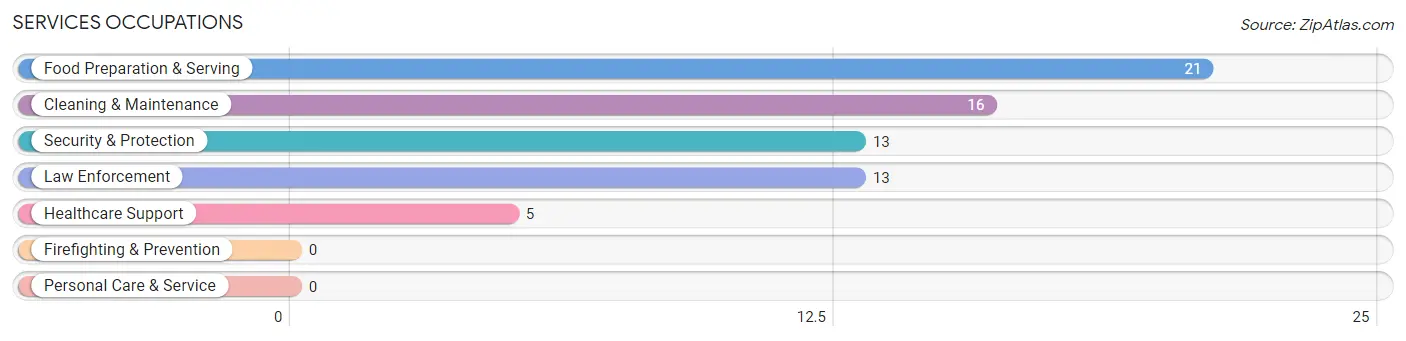 Services Occupations in Texhoma