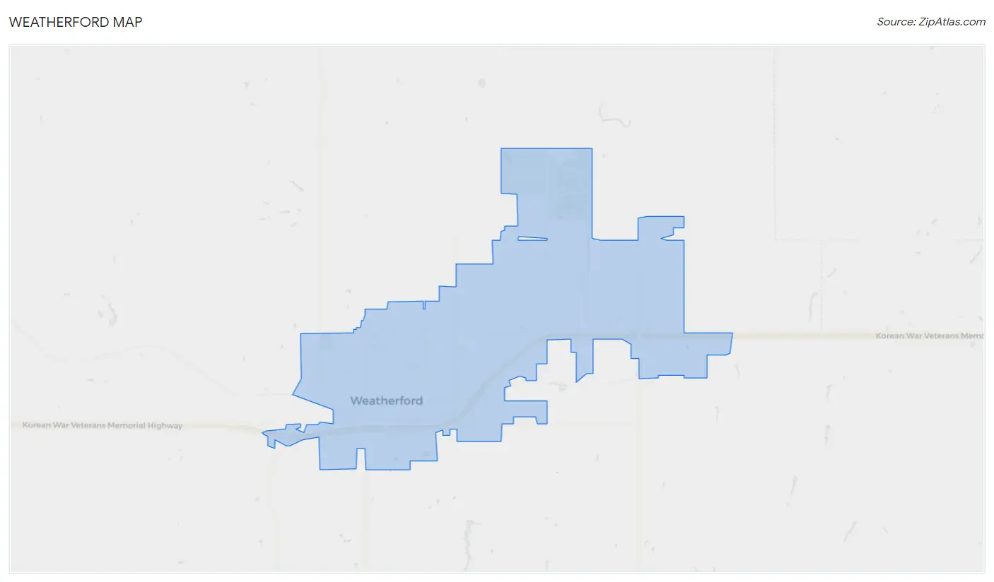 Weatherford Map