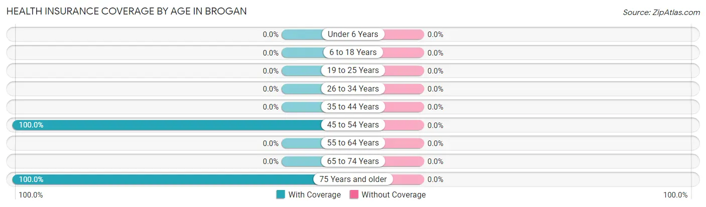 Health Insurance Coverage by Age in Brogan