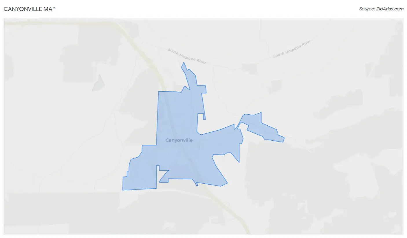 Canyonville Map