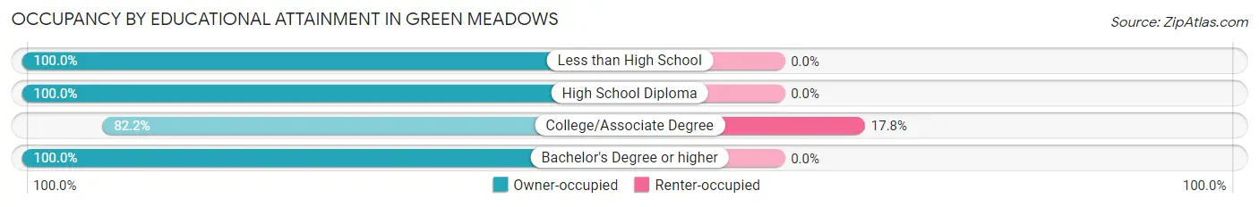 Occupancy by Educational Attainment in Green Meadows