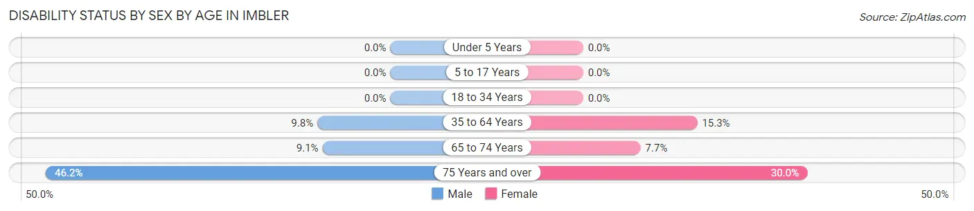 Disability Status by Sex by Age in Imbler