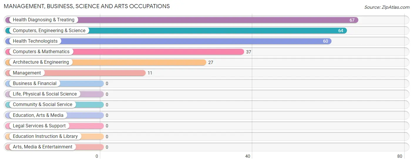 Management, Business, Science and Arts Occupations in Keno