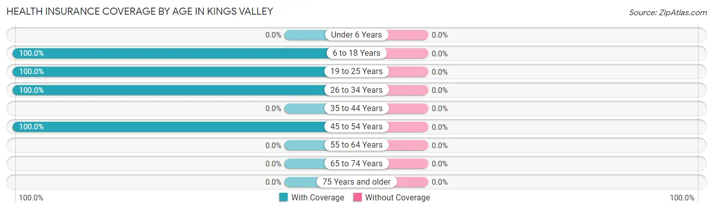 Health Insurance Coverage by Age in Kings Valley