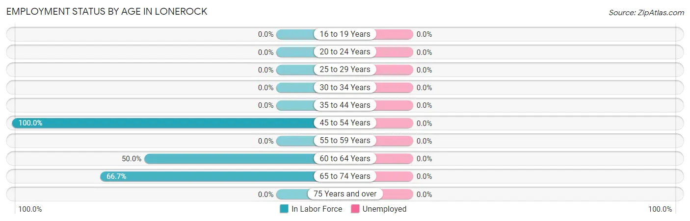 Employment Status by Age in Lonerock