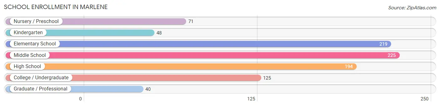 School Enrollment in Marlene