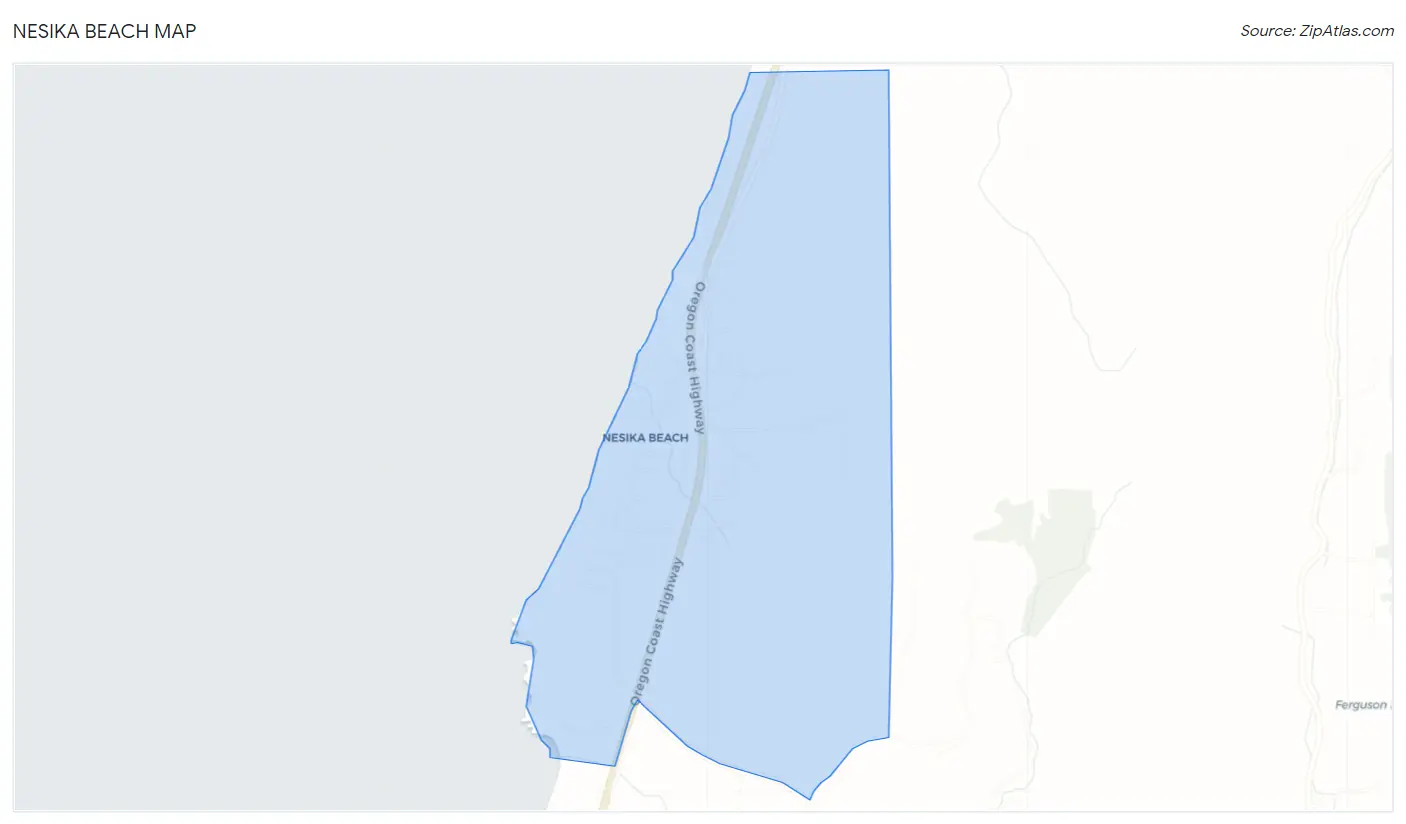 Nesika Beach Map