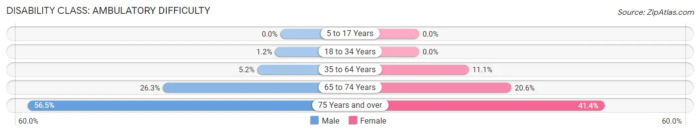 Disability in Nyssa: <span>Ambulatory Difficulty</span>