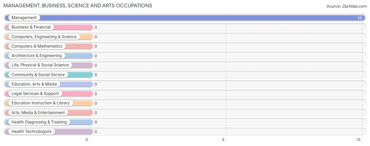 Management, Business, Science and Arts Occupations in Plush