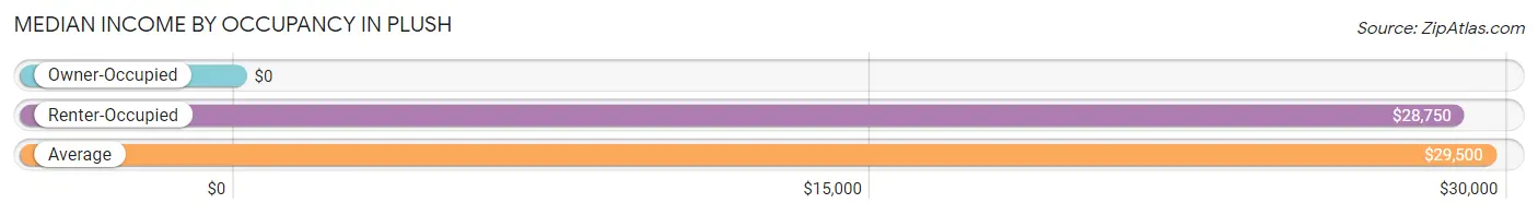 Median Income by Occupancy in Plush