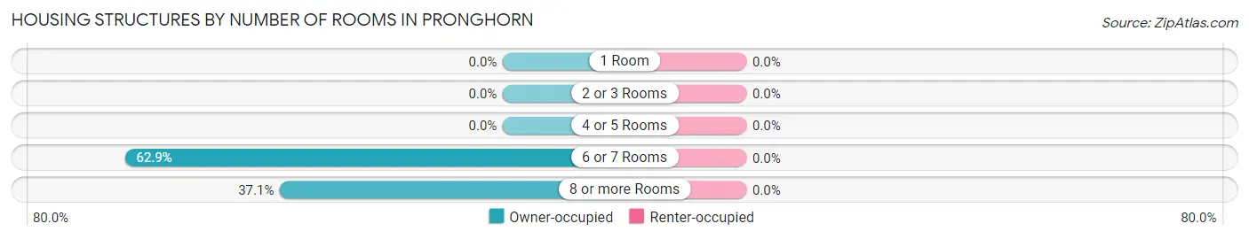Housing Structures by Number of Rooms in Pronghorn