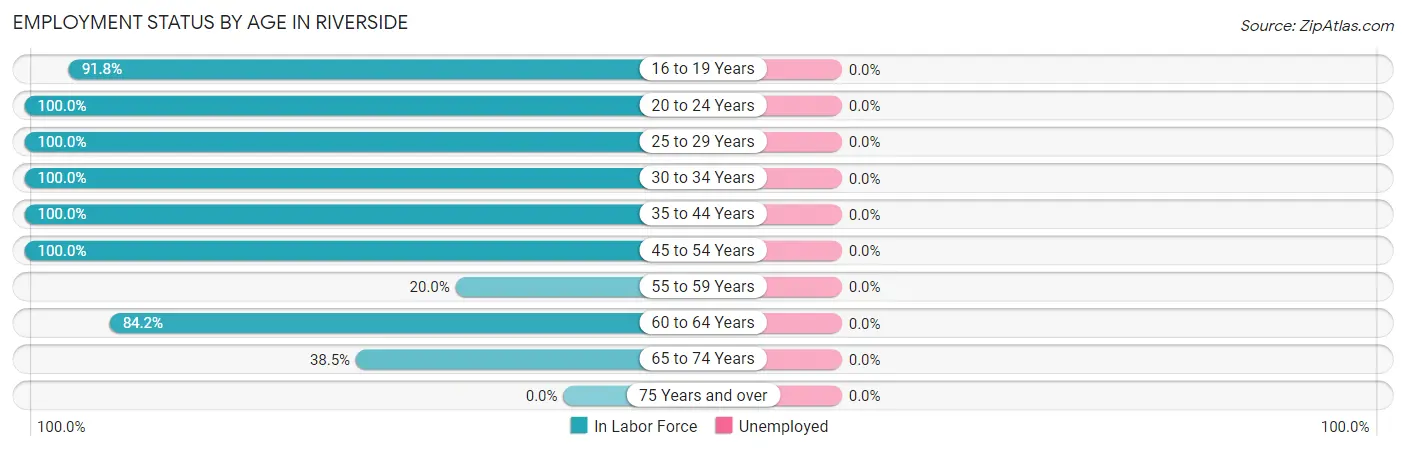 Employment Status by Age in Riverside