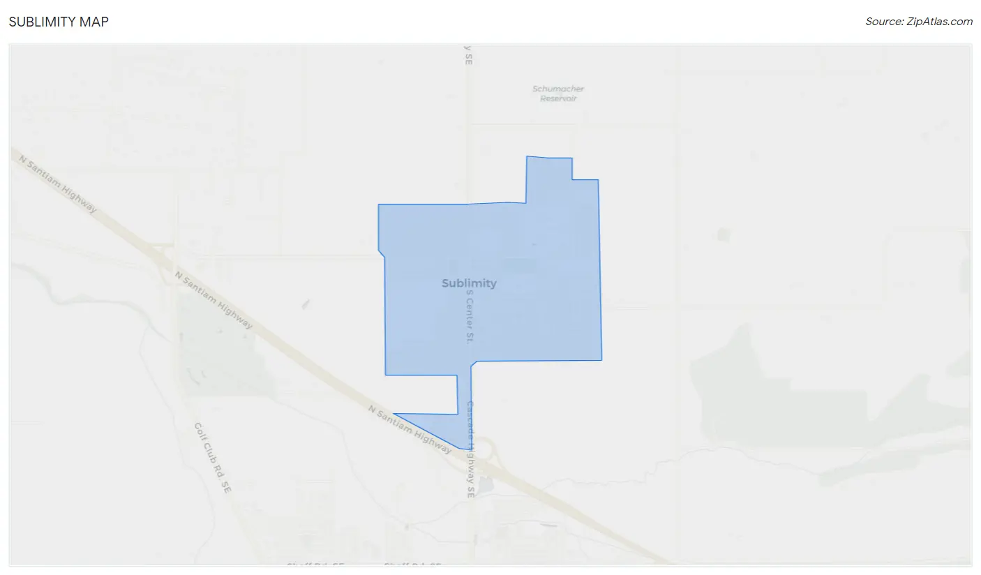 Sublimity Map