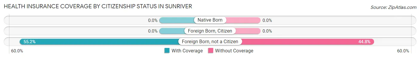 Health Insurance Coverage by Citizenship Status in Sunriver