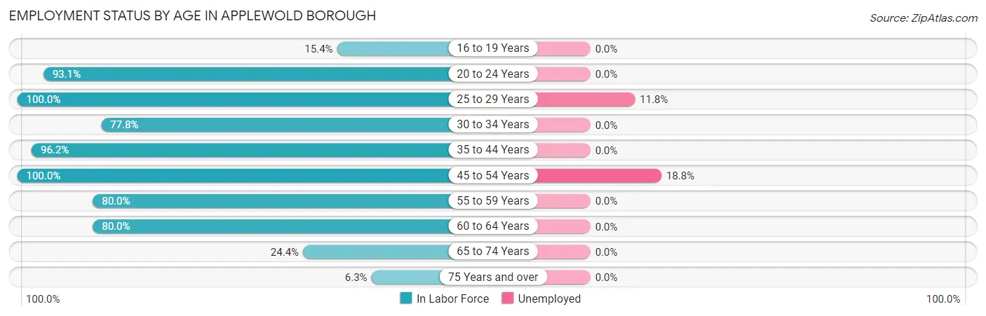 Employment Status by Age in Applewold borough
