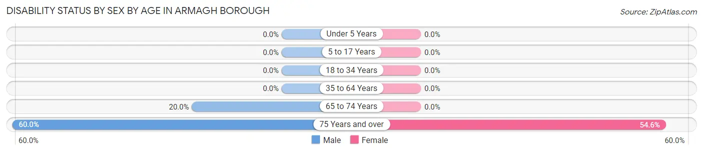Disability Status by Sex by Age in Armagh borough